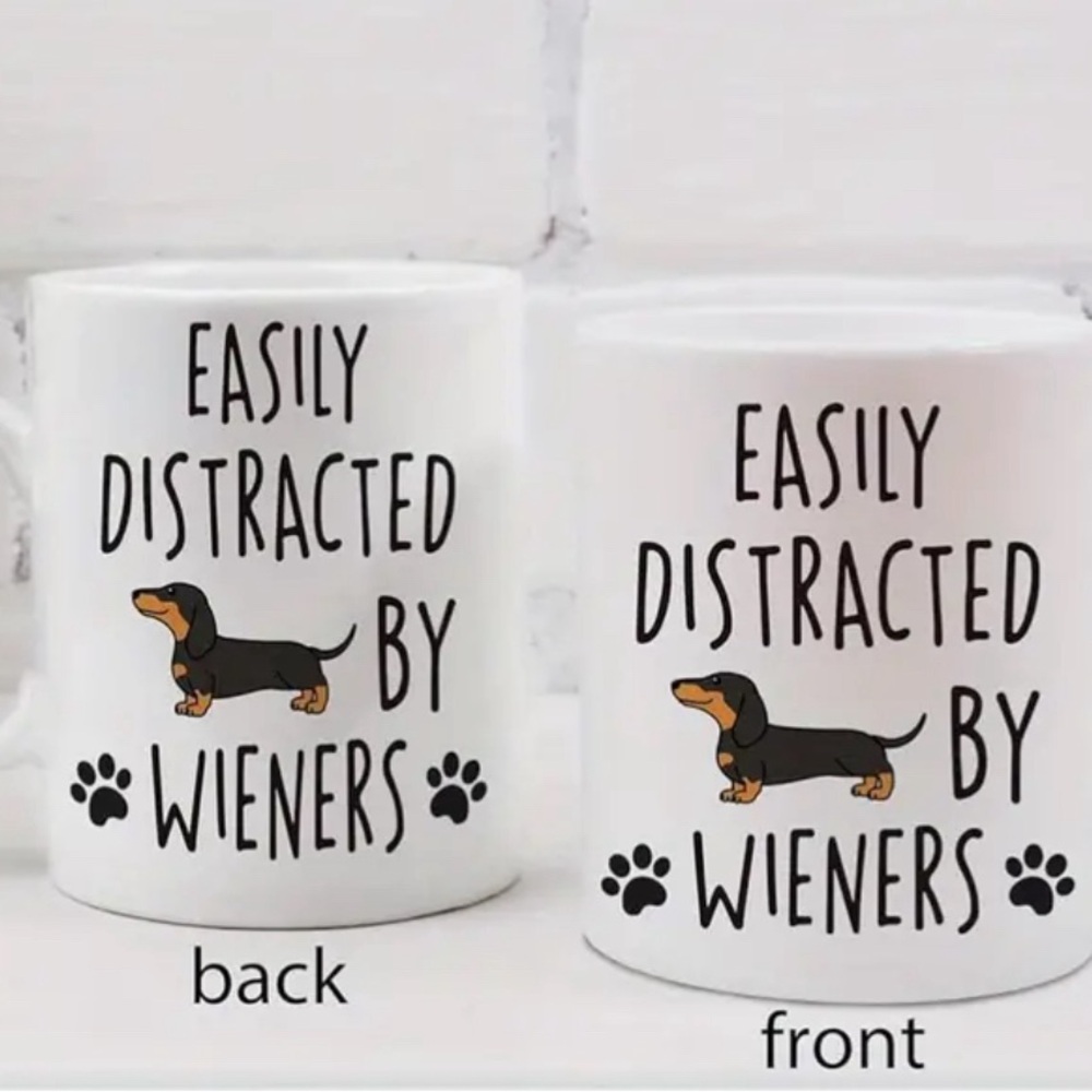 Wiener Dog Funny Coffee Mug Dachshund Doxie 11oz Cup Gift NWT . Brand NEW - Picture 3 of 9